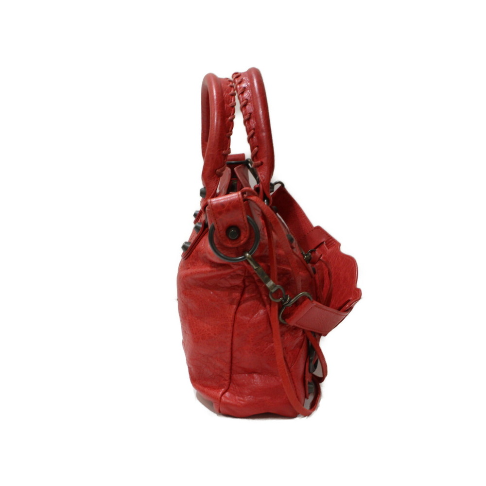 Balenciaga First leather shoulder The handbag mirror Red bag